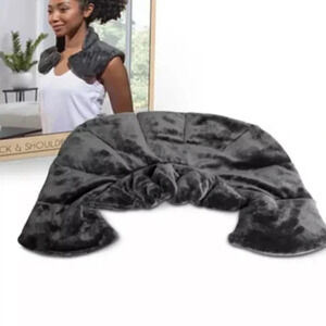 Weighted hot/cold gray neck wrap